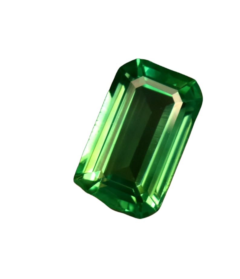 Saphir vert véritable 13x8mm pour remplacer une pierre abîmée ou réparer un collier précieux