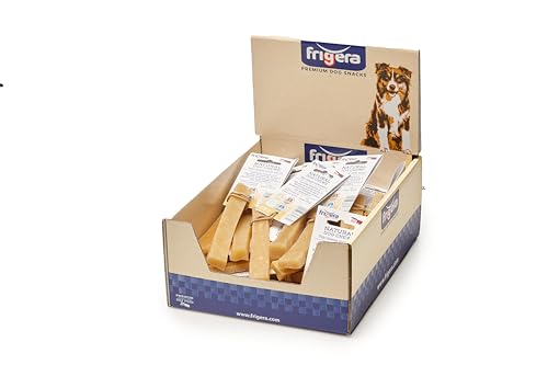 Frigera Bâtonnet de Fromage de Yak S 1pc (25-45 g/pc) – Produit Artisanal, Bon pour Le cœur, Riche en protéines de qualité, Plaisir de Mastication idéal pour Chiens
