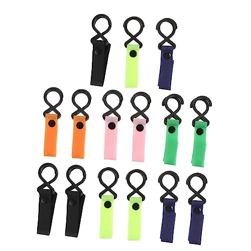SUPVOX 15pcs Baby Stroller Hooks Universal Pram Hangers for Diaper Bags Lightweight Easy to Install