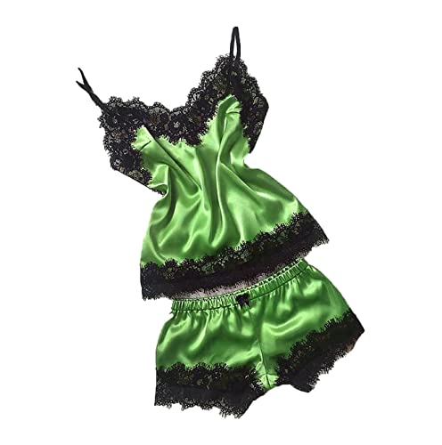 Pyjama en satin sans manches idéal pour vos soirées lingerie et détente