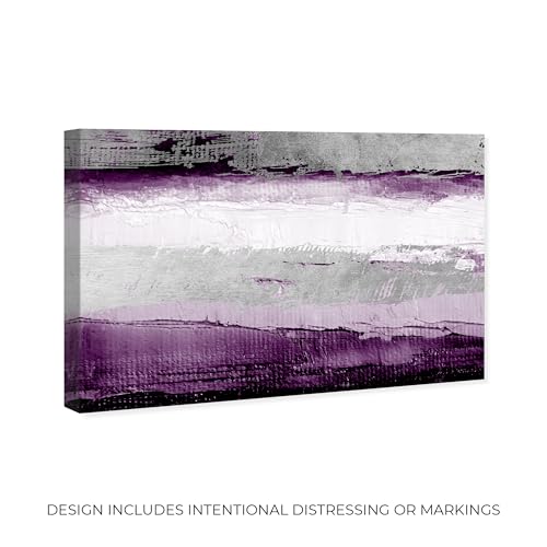 The Oliver Gal Artist Co. Abstract Wall Art Canvas Prints 'Envision and Elevate Violet' Home Décor, 15 in x 10 in, Purple, Gray by The Oliver Gal Artist Co. - Used condition - Image 2
