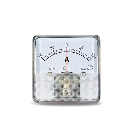Cadran ampèremètre positif et négatif SD60 pour shunt 75mV et suivi batterie direct