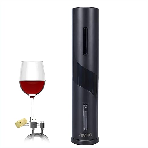 AIKARO Elektrischer Korkenzieher Wein öffner Weinflaschenöffner Automatischer Flaschenöffner, Wiederaufladbar