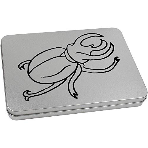 Azeeda 220mm 'Stag Beetle' Metal Hinged Tin/Storage Box (TT00120722)
