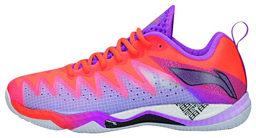 LI-NING Scarpe professionali da badminton Gyrfalcon (Eagle) 5, Colore: rosso, 43 EU