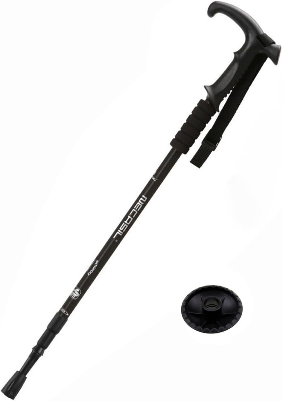 65CM to 135CM Antishock With Handle Trekking Walking Hiking Stick Pole