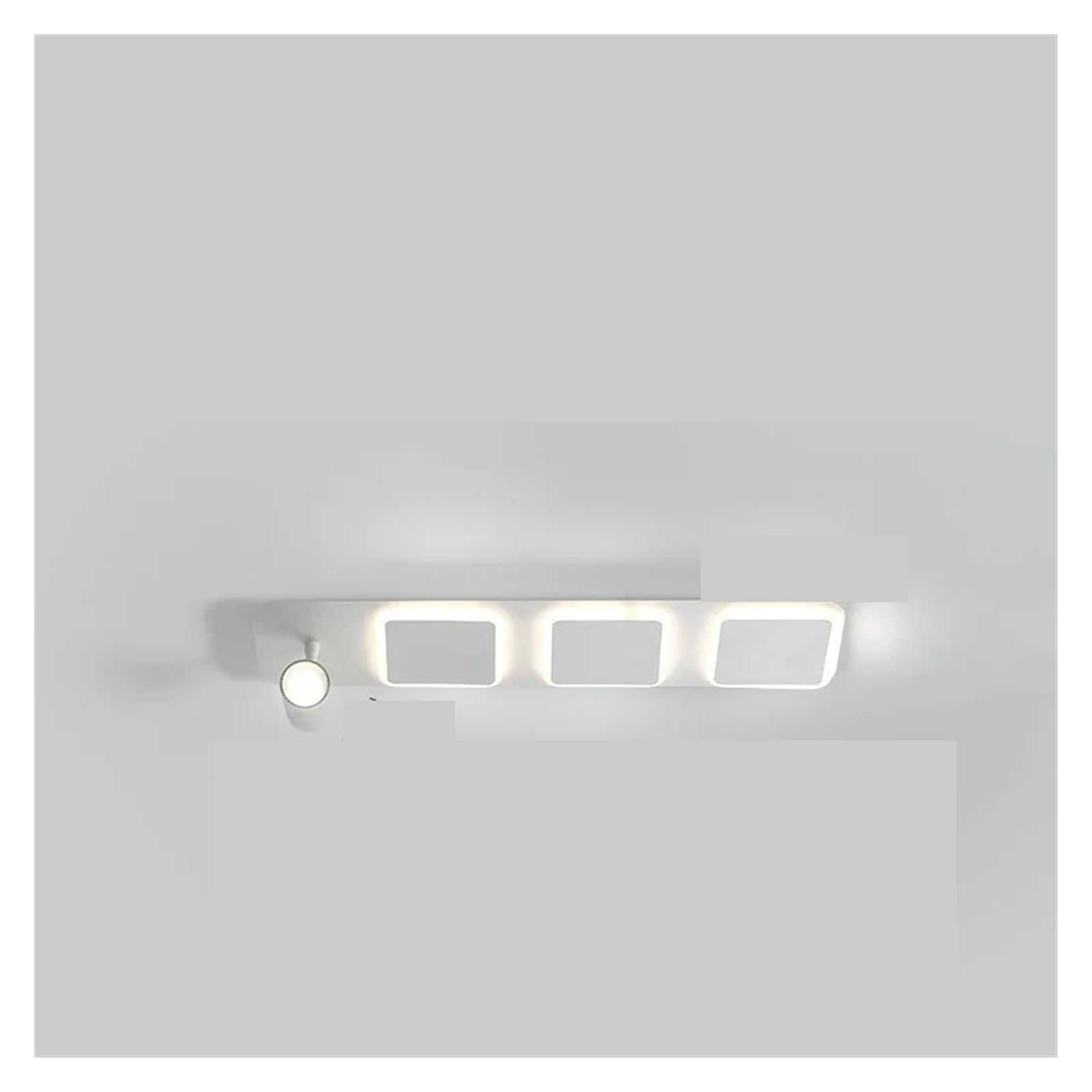 Générique Lustre moderne, Projecteur nordique LED plafonnier for porche allée balcon vestiaire chambre moderne lustre décoration de la maison luminaire(Square 60cm,Neutral)