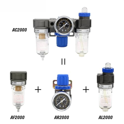 Régulateur de pression AC2000 anti humidité pour stopper l'eau du compresseur
