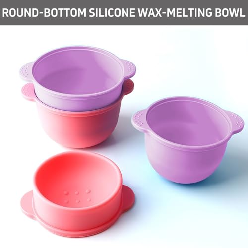 Tazón flexible de silicona rosa miniatura 5