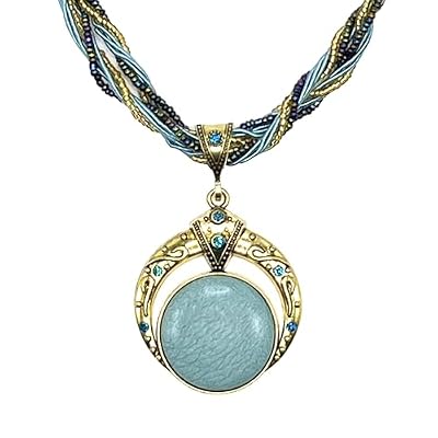 RIXERKOC Collar Retro Vintage para Mujer, Collar Bohemio de Turquesa Collar con Colgante de Strass Bisutería Regalos para el Día de la Madre San Valentín (Azul) | Ya disponible en tu tienda friki favorita! En mundofriki.es! RIXERKOC Collar Retro Vintage para Mujer, Collar Bohemio de Turquesa Collar con Colgante de Strass Bisutería Regalos para el Día de la Madre San Valentín (Azul) | Ya disponible en tu tienda friki favorita! En mundofriki.es!