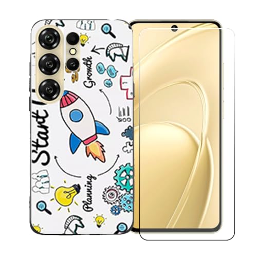 BMPNLSZ �K�p Oukitel C26+HD�����K���X�ɓK�����ėpTPU�ی�J�o�[�A�V���J�Q���V�F���o���p�[�ی�o�b�N�V�F��-�K�p Oukitel C26�ɓK����9�d�x�X�N���b�`�h�~�X�N���[���ی�J�o�[ LLM36