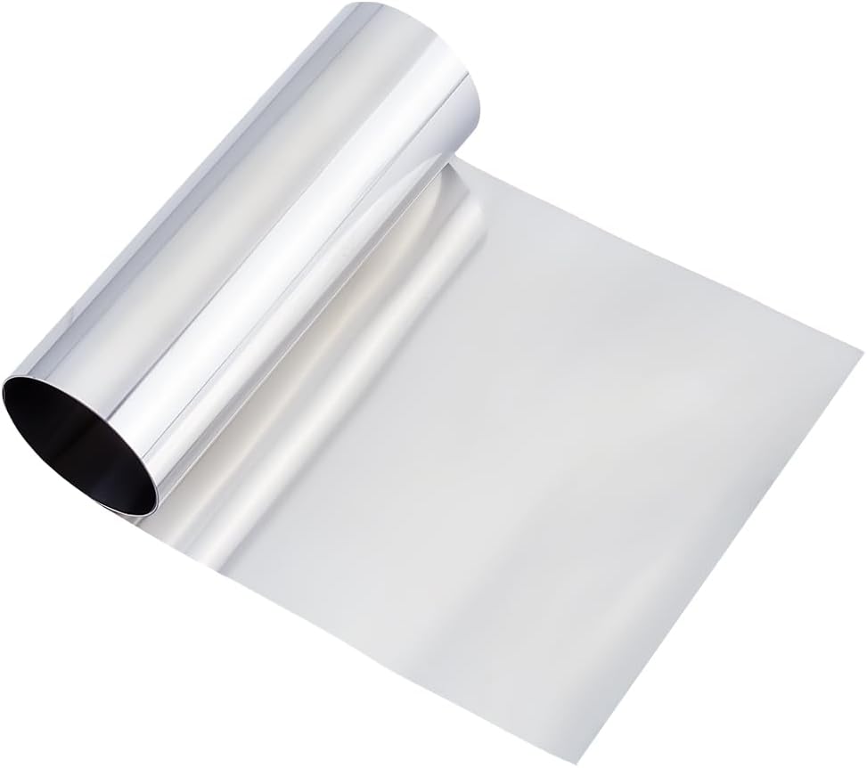 Beebeecraft 304 Stainless Steel Foil Roll 0.05x100x1000mm Fine Plate Sheet Non-Tarnish for Jewelry Making DIY Crafts Electronic Equipment Hardware