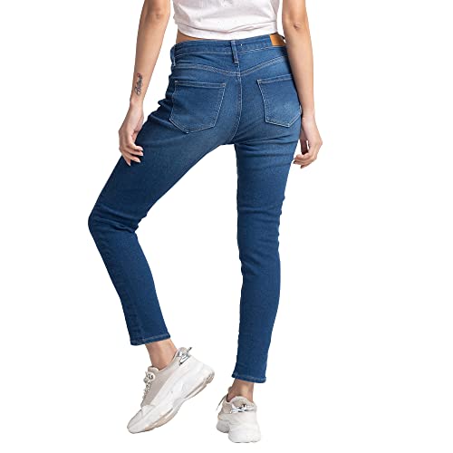 Image of Spykar Womens Mid Rise Skinny Fit Jeans
