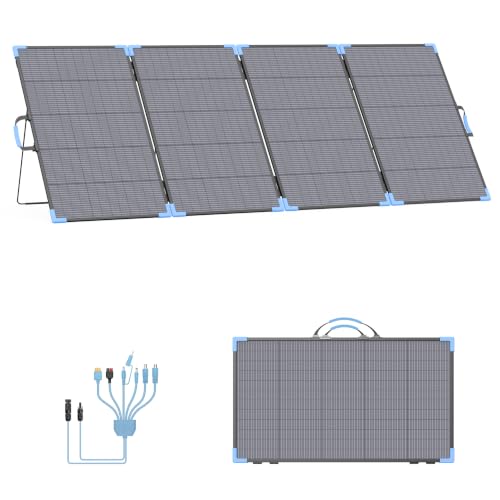 400W Bifacial Portable Solar Panel for Power Station, 25.5% High Efficiency