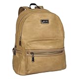 Mochila Feminina Executiva Golden F�nix Sint�tica Premium 2 Divis�rias Moderna e Espa�osa Bolsa de Costas (Bege)