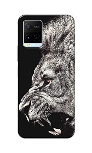 Image of Roaring Lion Hard Back Case Cover for Vivo Y21 (2021) / Y33S Back Cover -(J5) VNS2225