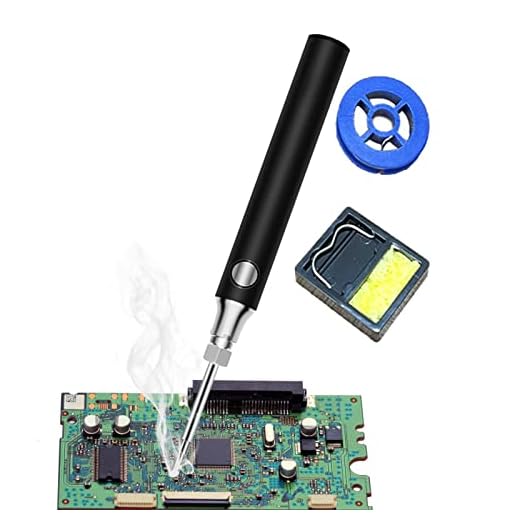 ferro solda elétrica, Ferramenta solda recarregável metal sem fio, Caneta a lenha para couro, relevo, artesanato e outros pequenos produtos eletrônicos Rock-br