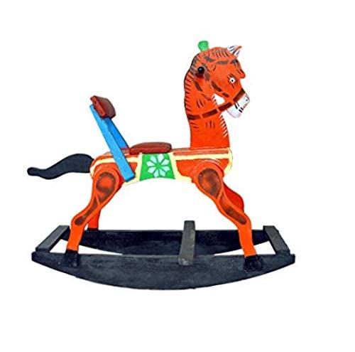 TRU TOYS Wooden Rocking Horse Rocker Ride-on Toy for Indoors and Outdoors | Channapatna Wood Rocking Horse | Handmade Wooden Toys Toddler Gift| Gift for Kids/Boys/Girls (2-5 Years) (Blue) (B0B9BKN8GJ) Amazon Price History, Amazon Price Tracker