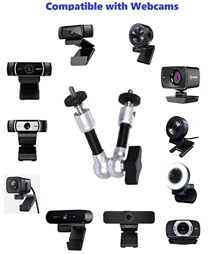 AYIZON Webcam-Magnet Halterung, 18 cm klappbar Halterung Saugnapf Halter, kompatibel mit Logitech C920s StreamCam Brio C925e C922x C930e C930 C920 C615 Webcams – Bild 6