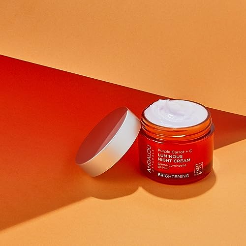 Andalou Natural Purple Carrot + C Luminous Night Cream, Purple Carrot Plus C Luminous, 1.7 Ounce #TOP5