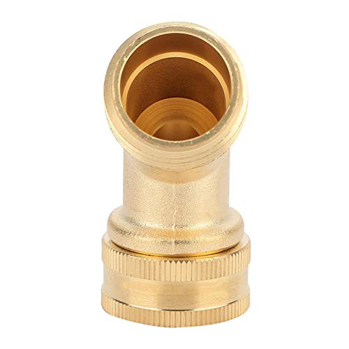 Image of 45 Degree Hose Elbow- Eliminates Stress and Strain On RV Water Intake Hose Fittings, Solid Brass