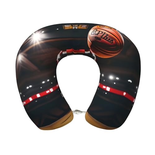 Almohada de poliéster para cuello talla única negra miniatura 1