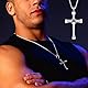 YouU 21 Stück Kreuz Anhänger Halskette Kristall Diamant Kreuz Halskette F & Furious Aufkleber für Fans Cosplay Modeschmuck