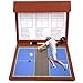 Zkfpet Pickleball Coaching Board, Foldable Tactic Clipboard, Dry Erase Magnetic Equipment Kit, with 2 Markers, for Training Match