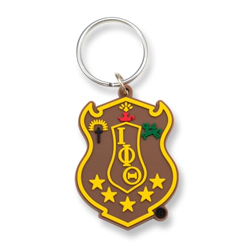 Greek Underdog Iota Phi Theta Crest PVC Key chain