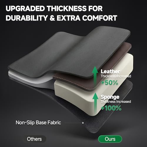 Image of GIANT PANDA 2PCS Front Seat Covers for Subaru Outback Forester Crosstrek Legacy Impreza, Faux Leather Bucket Seat Cover Fit Subaru Seat Protectors-Black