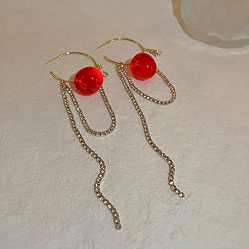 Boucles d'oreilles rétro pompon en diamant argent 925 le charme poétique