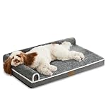 Jolibean – Jolibean Orthopädisches Hundebett Grosse Hunde, 122x76cm,Gra