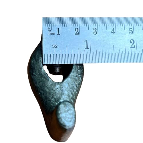 Atech Tools Durable Cast Iron Lathe Dog - Bent Style (1/2'') | High-Quality Tool for Precision Machining and Secure Workholding | Designed for Heavy-Duty Lathe Operations | Corrosion-Resistant Cast