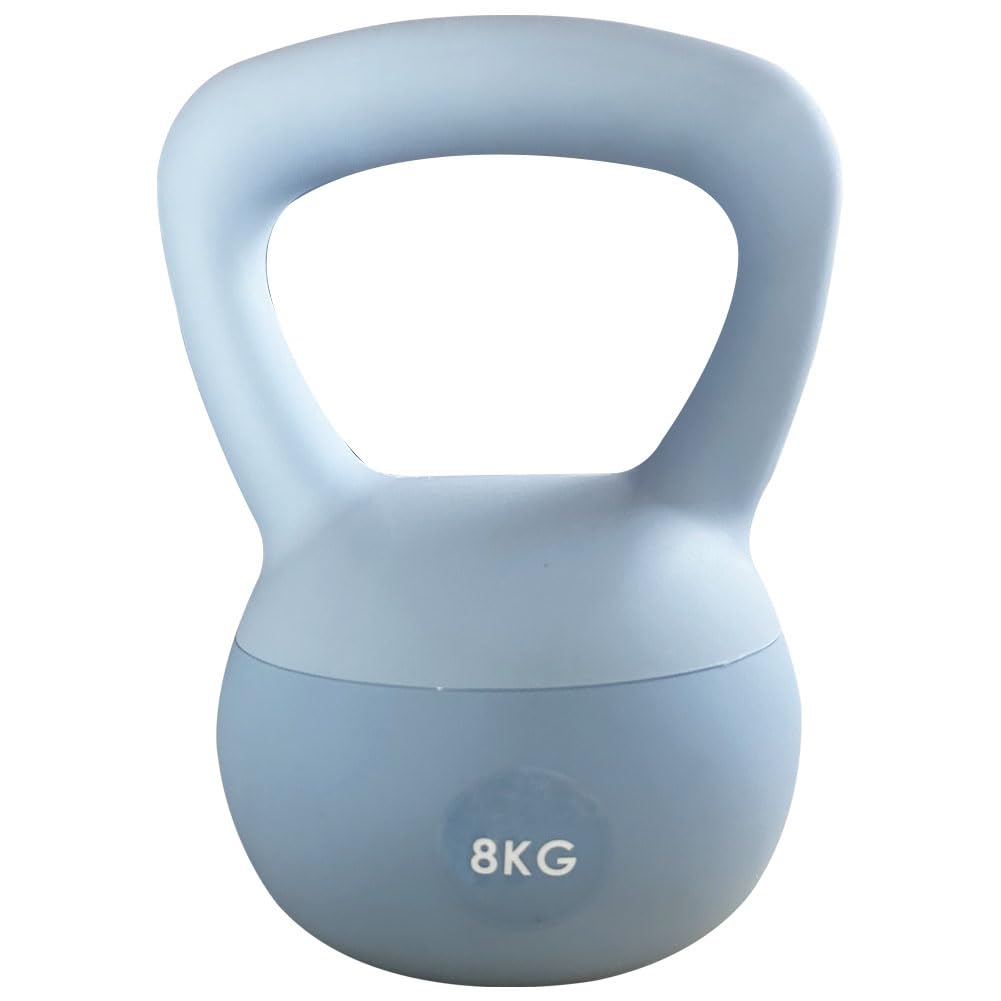 ZhaoCo Soft Kettlebell Iron Sand, Kugelhantel 8kg Stoßsichere Gewichte Freundlich für Boden und Benutzer, Schwunghantel Kugelgewicht Geeignet für Anfänger Hause Kettlebell Training