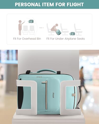 Image of LOVEVOOK 40L Travel Backpack Flight Approved Carry on Backpack,3 Packing Cubes,Waterproof Personal Item Travel Bag,TSA Carry on Luggage Suitcase Travel Essentials,Gifts for Women & Men,fits 17 inch Laptop