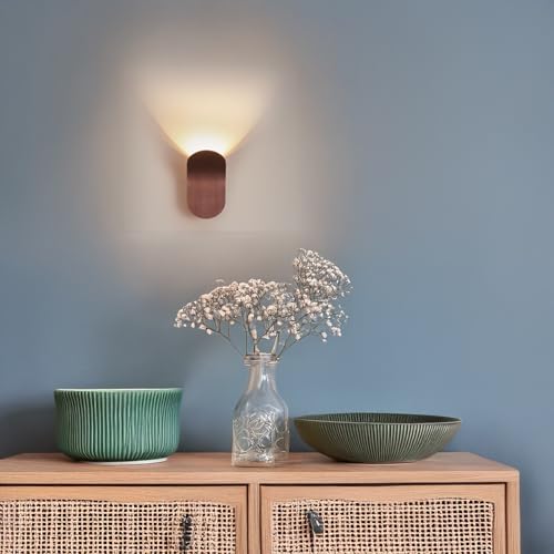 Aplique de pared LED ovalado blanco con altura ajustable para salón y dormitorio 3