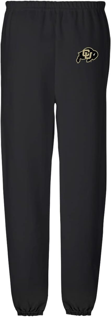 LOGOVISION Mens Jogger Sweatpants Collegiate Primary Logo Black Collection