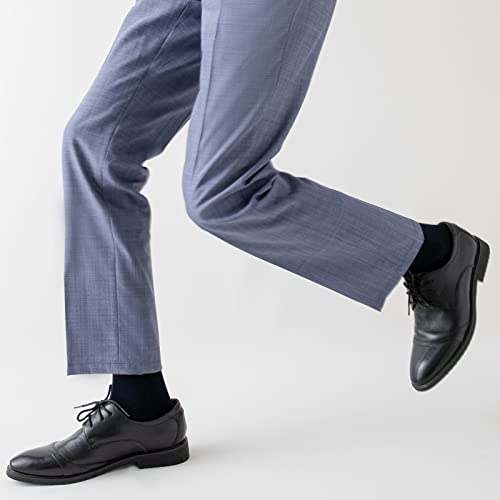 Men's Dress Socks 5 Pairs Mens Cotton Calf Business Formal Socks Soft Breathable Athletic Long Crew Casual Socks4