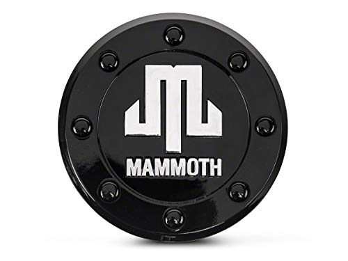 Mammoth 8 Aluminum Wheel Center Cap; Black Compatible With Compatible With Mammoth 8 Aluminum Wheels Only #TOP1