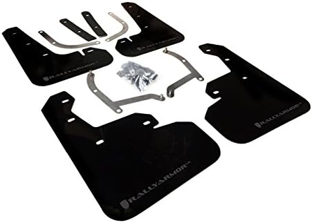 FASTMODZ Rally Armor MF45-UR-BLK/GRY Compatible with 2017+ Impreza UR Black Mud Flap w/Grey Logo