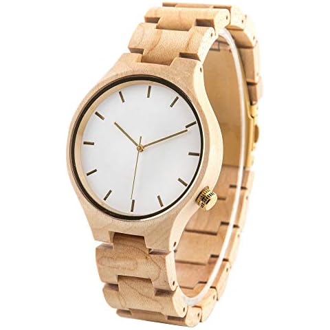 Reloj de pulsera de madera personalizado unisex Cover