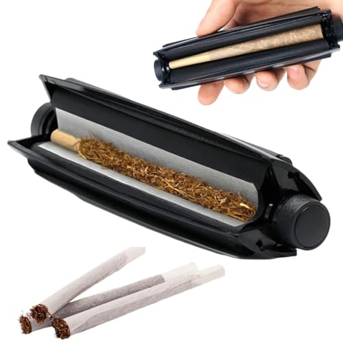 GXGM Máquina para enrollar y liar cigarrillos. Rodillo portátil para liar cigarrillos. Dispositivo para liar papeles de tabaco largos y cortos. Tabaco de liar. Maquina laminadora, 1 pieza