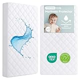 Yoofoss Waterproof Crib Mattress Protector 2 Pack, Quilted...