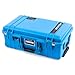 Pelican Air 1535 Carry-on Case by ColorCase - Electric Blue - Medium Size Waterproof Case with TrekPak Divider System & Mesh Lid Organizer - Blue Handles & Latches