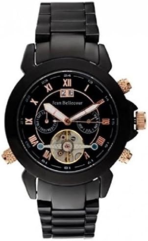 Jean BellecourMen's Analogue Classic Quartz Watch with Stainless Steel Strap REDS6