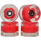 FREEDARE Skateboard Wheels 60mm 83a with Bearings and Spacers(Pack of 4)