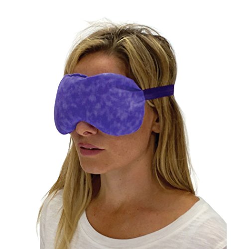 Nature Creation Set of 4 Microwave Heating Pads - Includes Microwavable Heating Pad for Neck & Shoulders, Heat Pack for Back & Spine, Lavender Eye Mask & Sinus Relief Mint Pack - 1 Set Purple Marble