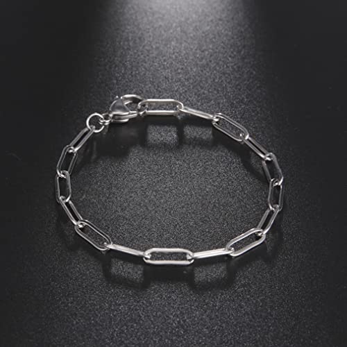 Pulsera de cadena delicada de acero inoxidable miniatura 2