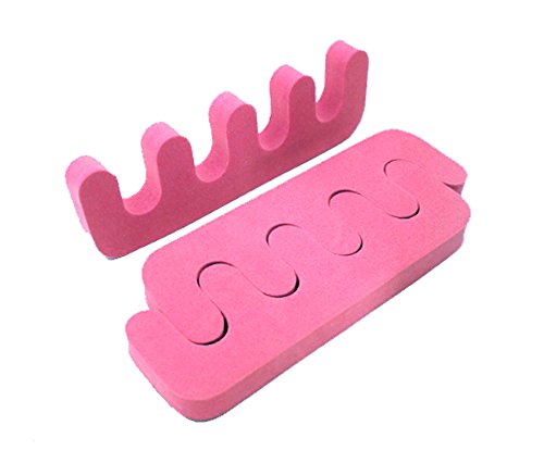 FOK Set Of 2Pc Finger Toe Separator Soft Sponge Divider Nail Paint Protector Nail Art Manicure Pedicure Tool- Random Color-image-48