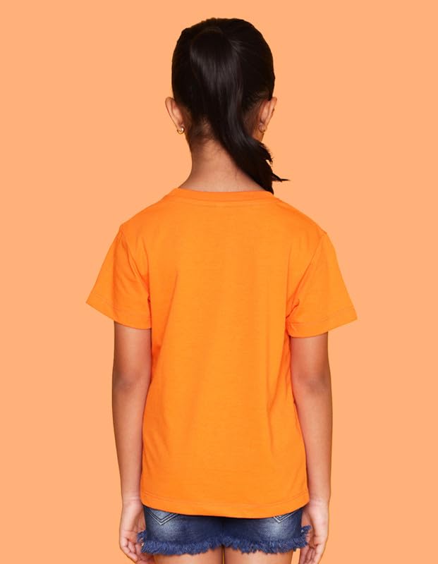 Image of Nusyl Girls Solid Cotton Blend Tshirts - Soft & Comfortable Half-Sleeves T-Shirts | Casual Wear for Kids & Teen Girls | Half Sleeves T-Shirts |- NUGCTSH001-PO2-1
